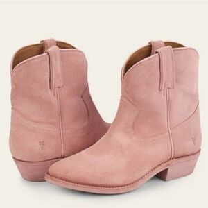 🩷🔹️ FRYE🔹️ dusty pink Billy short Western Suede boot